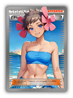 Phoebe Trading Card - Sexy Adult Anime Waifu Custom Made Trainer | PARODY - Image 1