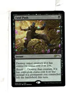 MTG SkeenAB Fatal Push FNM PROMO FOIL from Special Set. NM. - Image 1