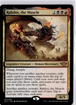 Rakdos, the Muscle Outlaws of Thunder Junction Regular NM M 0226 - Image 1