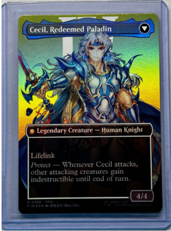 MTG Magic The Gathering FIN Final Fantasy Borderless Foil 380 Cecil Dark Knight - Image 2
