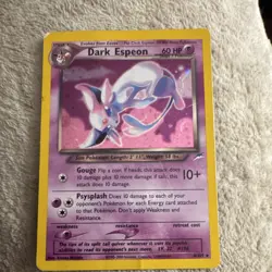 Pokemon Dark Espeon 4/105 Neo Destiny Holo Rare Unlimited Psychic TCG Card - Image 1