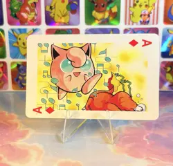 Pikachu Pokemon Vintage Playing Poker Card Charizard Nintendo - Prism Holo Back - Image 3