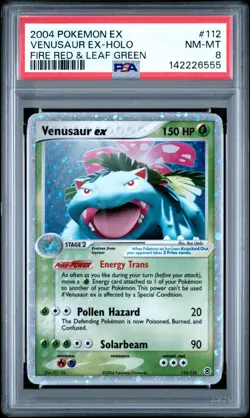 Pokemon PSA 8 Near Mint Venusaur Ex Holo 112/112 Fire Red & Leaf Green - Image 1