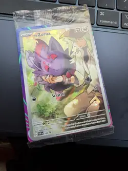 2025 Pokemon Scarlet & Violet Promo N's Zorua 189 Full Art Holo Sealed - Image 1