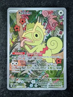 2024 Pokemon KECLEON #213/191 Surging Sparks Illustration Rare Holo English - Image 1