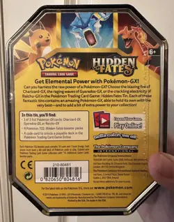 Pokemon TCG Hidden Fates Charizard Tin GX Factory Sealed SEE PICS - Image 2