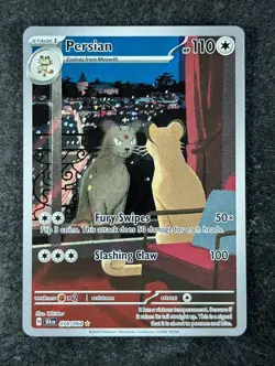 2024 Pokemon PERSIAN #078/064 Shrouded Fable Illustration Rare Holo English - Image 1