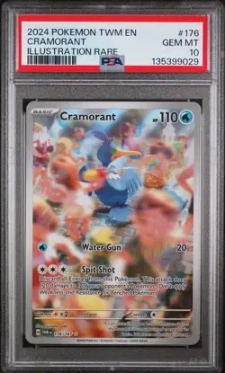 CRAMORANT 176/167 PSA 10 2024 Illustration Rare Pokemon TWM Twilight Masquerade - Image 5