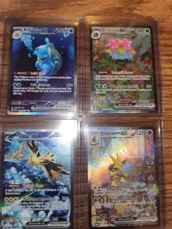 Pokemon 151 SIR Lot Blastoise Venusaur Zapdos Alakazam Set of 4 - Image 1