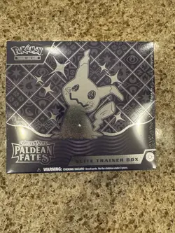 Pokemon Scarlet & Violet Paldean Fates Elite Trainer Promo Booster Box Mimikyu - Image 1