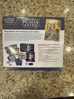 Pokemon Scarlet & Violet Paldean Fates Elite Trainer Promo Booster Box Mimikyu - Image 5