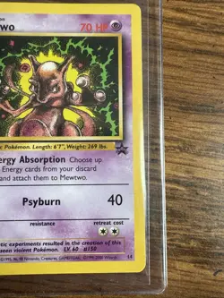 Pokemon Mewtwo WoTC Black Star Promo #14 NM Near Mint - Image 4