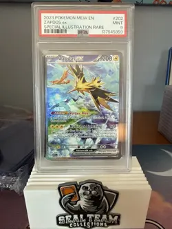 2023 POKEMON MEW EN-151 SPECIAL ILLUSTRATION RARE #202 ZAPDOS EX PSA 9 - Image 1
