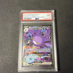 2025 POKEMON DRI EN-DESTINED RIVALS #234 TEAM ROCKET'S CROBAT EX PSA 9 - Image 1