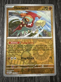 Pokemon Scarlet Violet Base SV1 Reverse Holo 118/198 Hawlucha LP - Image 1