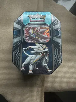 Pokemon TCG Tin- Alola Solgaleo GX Factory Sealed 2017 Sun & Moon Series - Image 1
