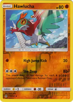 Pokemon - Hawlucha - 70/131 - Uncommon - Reverse Holo - Sun & Moon Forbidden Lig - Image 1