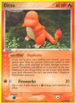1x Ditto Delta Species Non-Holo Common 61/113 LP POKEMON - Image 1