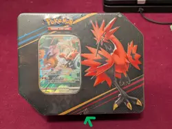 Pokemon TCG Crown Zenith Galarian Zapdos Large Tin Factory Sealed - Image 1