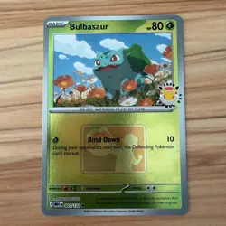 Bulbasaur 001/132 Mega Evolution Pokemon Day 2026 30th Play! League Promo - Image 1