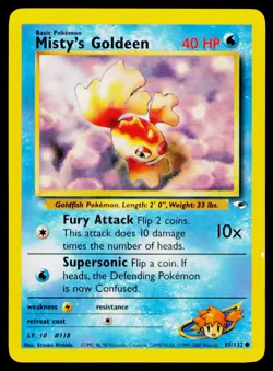 Misty's Goldeen (85) Unlimited #085/132 Common Pokemon Gym Heroes NM/LP - Image 1