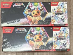 Pokemon Prismatic Evolutions Sams Club Exclusive Surprise Box Booster Bundle x2 - Image 1