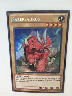 *** SABERSAURUS *** 1ST EDITION SECRET RARE LCJW-EN143 MINT/NM YUGIOH! - Image 5