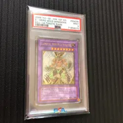 Yugioh Elemental Hero Wild Wingman EOJ-EN035 Ultimate Rare 1st Ed PSA MINT 9 - Image 1