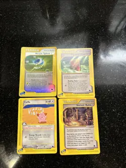 pokemon cards lot 2003 Skyridge LP Holo Trainer, 2 Trainers, Celffa. - Image 1