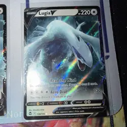 Lugia V 138/195 - Silver Tempest - Near Mint NM Pokemon Card - Image 2