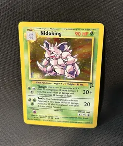 Pokemon TCG Nidoking Base Set 2 Holo Unlimited Holo Rare Card 11/130 - Image 4