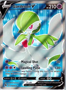 Gardevoir V (Full Art) 070/073 Champion's Path - Pokemon Card - NM - Image 1