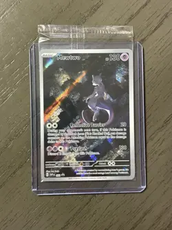 Pokemon 151 Mewtwo 052 Scarlet & Violet UPC Black Star Promo Card Holo Sealed - Image 1