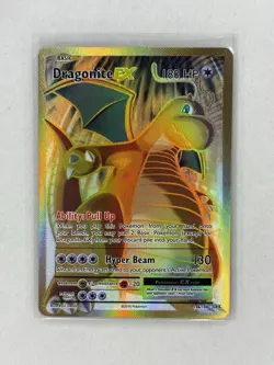 Pokemon TCG Dragonite EX XY Evolutions Full Art Holo Card 106/108 NM - Image 1