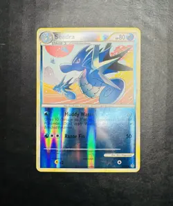 Pokemon TCG Single Card Seadra Reverse Holo 40/95 HGSS Unleashed 2010 - Image 1