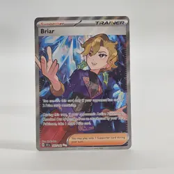 Pokemon TCG Trainer Briar 163/142 SV07 Stellar Crown SCR C Full Art NM Card - Image 1