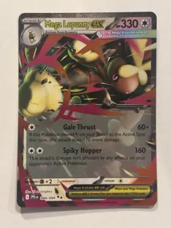 Mega Lopunny ex 84/94 ME02: Phantasmal Flames NM Double Rare Pokemon Card - Image 1
