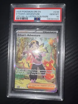Pokemon Ethan's Adventure Holo Card 236/182 Sv10: Destined Rivals PSA 10 - Image 1