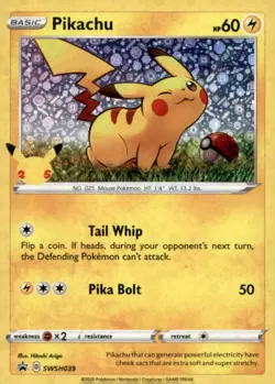 Pikachu - (General Mills) Promo Miscellaneous Cards & Products SWSH039 LP - Image 1