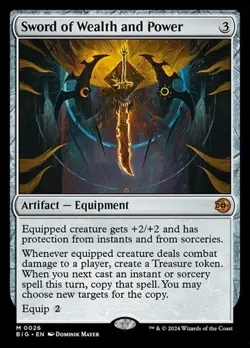 Sword of Wealth and Power BIG NM MTG - Image 1