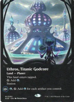 MTG: Edge of Eternities: Borderless Uthros, Titanic Godcore: LP Condition - Image 1