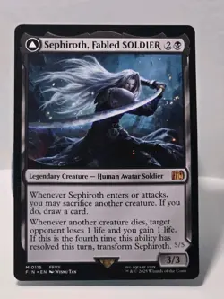 MTG Magic: FINAL FANTASY: Sephiroth, Fabled SOLDIER #0115 Mythic - NM - Image 1