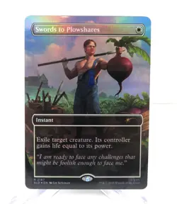 Secret Lair x The Office Dwight's Destiny Swords to Plowshares FOIL - Image 1