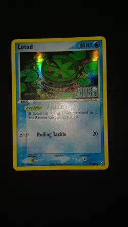 POKEMON LOTAD STAMPED EX CRYSTAL GUARDIANS 55/100 ENG EXC NO SHINING CHARIZARD - Image 1