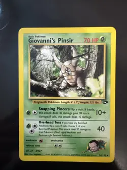 Pokemon TCG Giovanni's Pinsir 24/132 Gym Challenge NM - Image 1