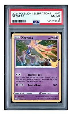 PSA 8 2021 POKEMON CELEBRATIONS XERNEAS 012 - Image 1