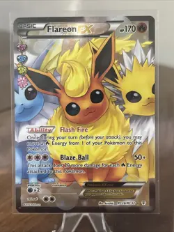 Flareon EX RC28/RC32 Pokemon Generations: Radiant Collection Holo - Image 1
