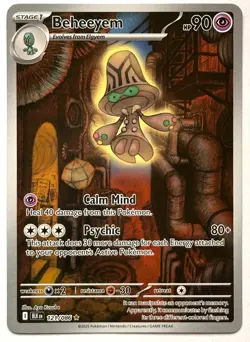 Beheeyem 121/086 - Pokemon TCG - Black Bolt Illustration Rare Holo - Image 1