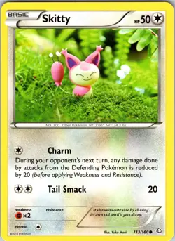 Skitty 113/160 XY - Primal Clash Pokemon TCG NM Regular - Image 1