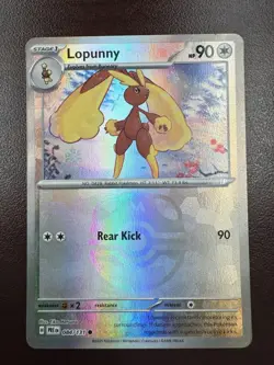 2025 Pokemon SV Prismatic Evolutions Lopunny Reverse Holo Master Ball #084/131 - Image 1